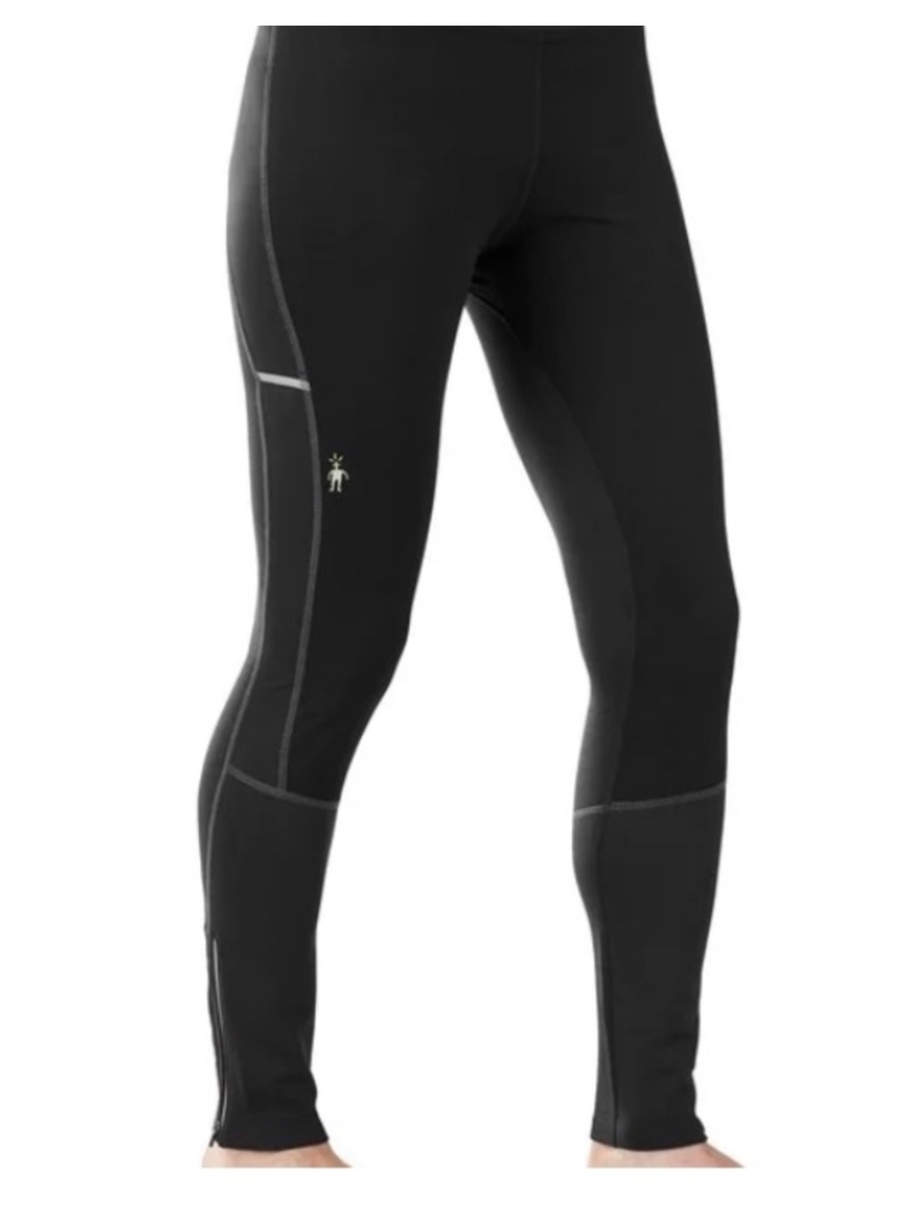 Smartwool Black Merino Wool Blend Pull On PhD Wind Tights Pants Sz. S